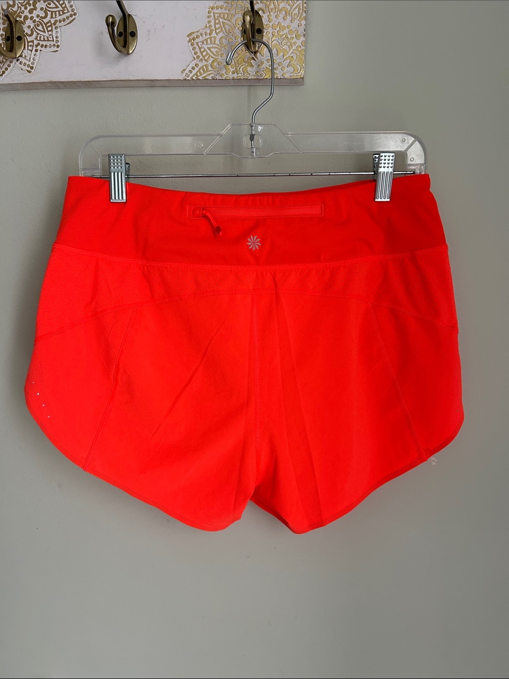 Athleta Neon Coral Athletic Shorts